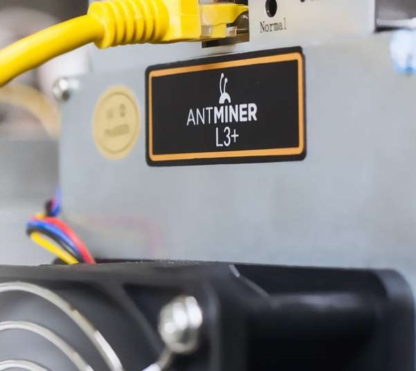 Antminer L3+, 504MH/s 800W